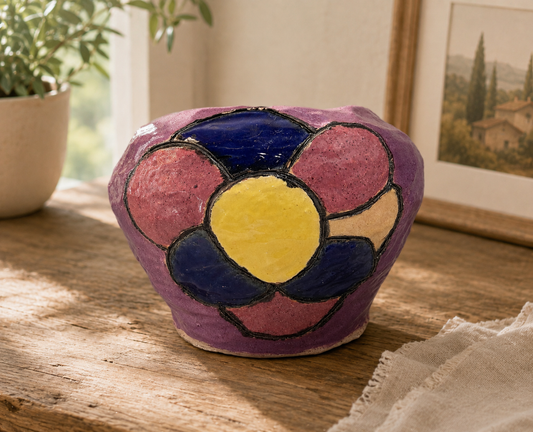 Studio Pottery hand-crafted ceramic bowl Rosa Edward