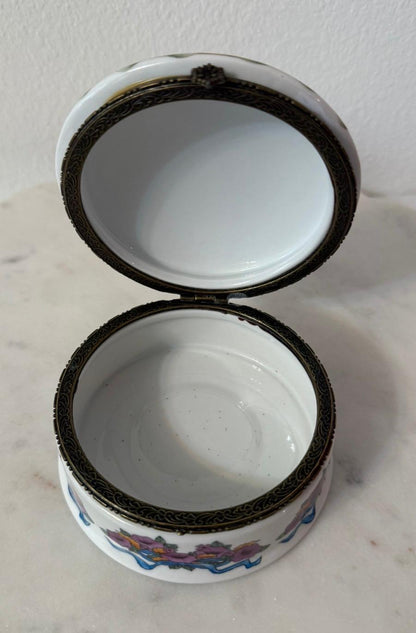 Porcelain Bird & Nest Trinket Box – “Shelter of Your Wings” Keepsake Box