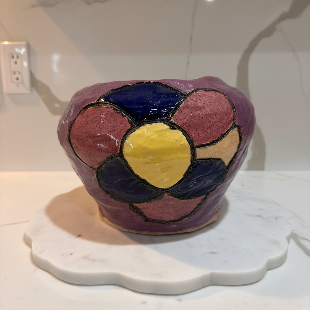 Studio Pottery hand-crafted ceramic bowl Rosa Edward