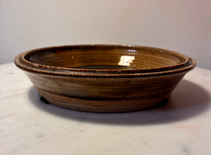 Vintage Signed Gigi Studio Pottery Glazed Low Dish