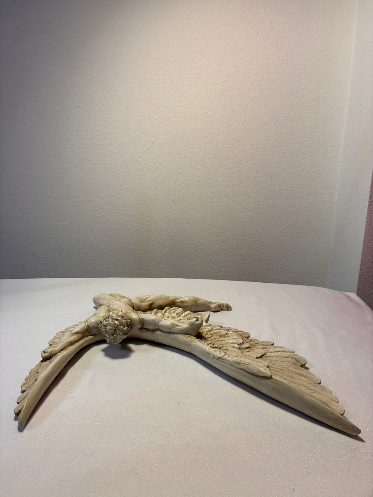 Vintage Neoclassical Male Angel Wall Plaque