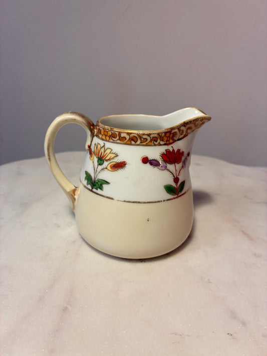 Antique Noritake Morimura Hand-Painted Nippon Floral Creamer