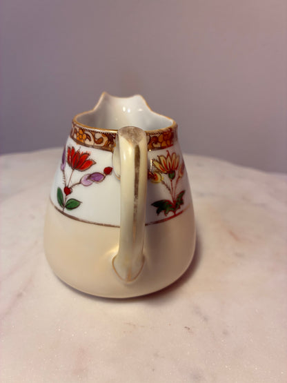 Antique Noritake Morimura Hand-Painted Nippon Floral Creamer
