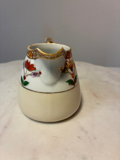 Antique Noritake Morimura Hand-Painted Nippon Floral Creamer