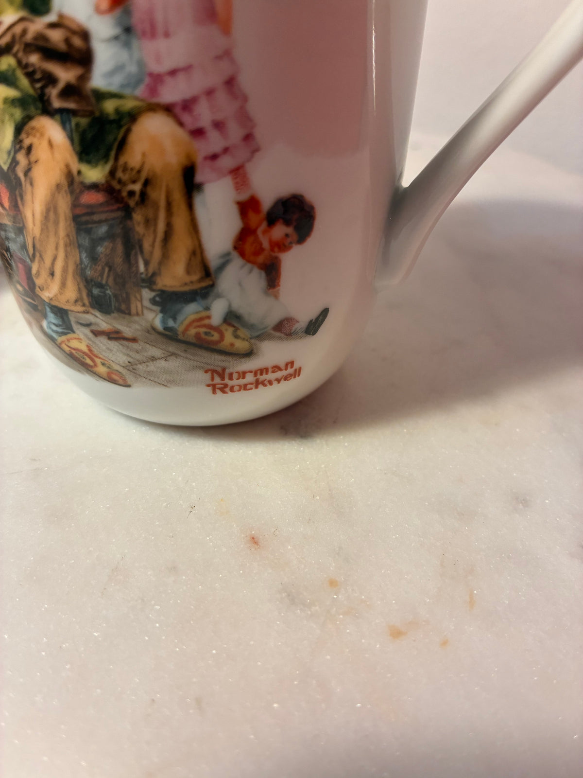 Vintage Norman Rockwell Museum Porcelain Mugs – Pair