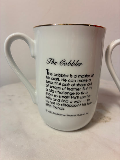 Vintage Norman Rockwell Museum Porcelain Mugs – Pair