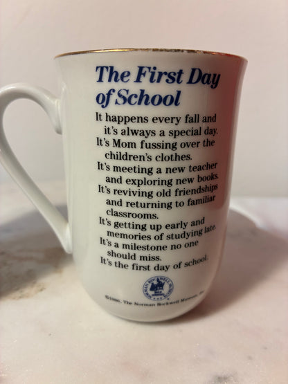 Vintage Norman Rockwell Museum Porcelain Mugs – Pair