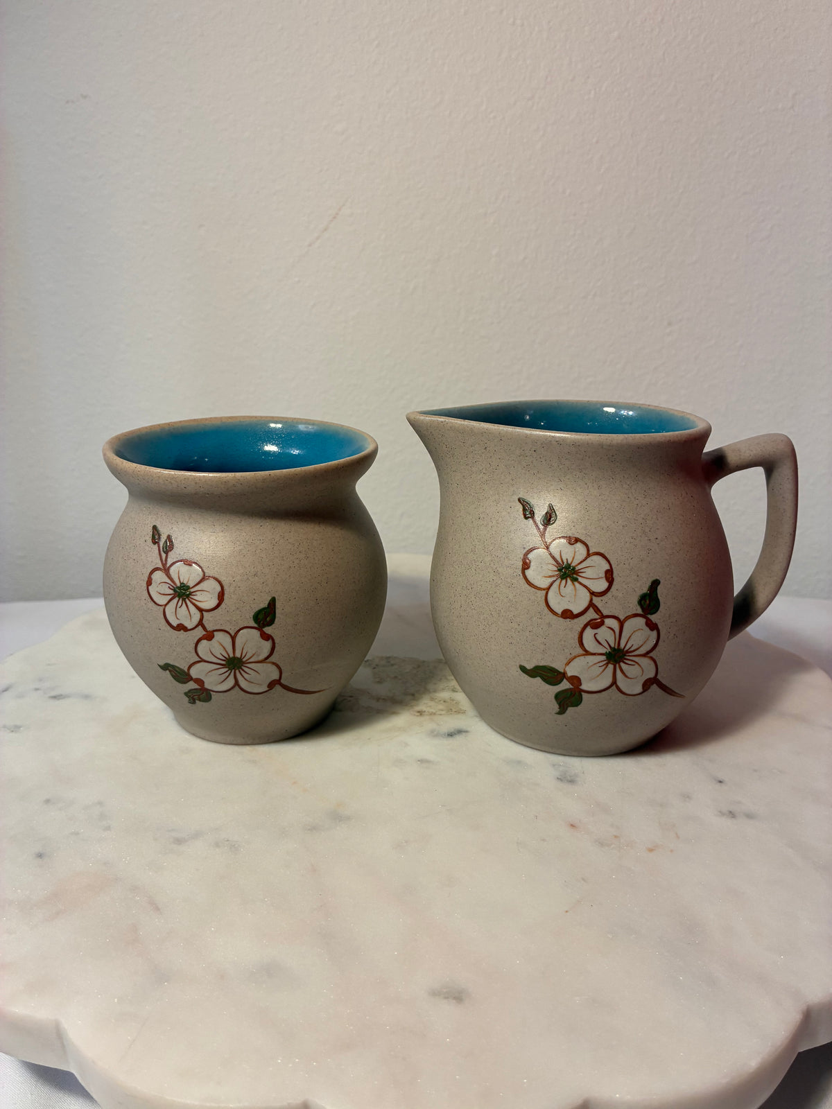 Vintage Pigeon Forge Pottery Creamer & Sugar Bowl Set